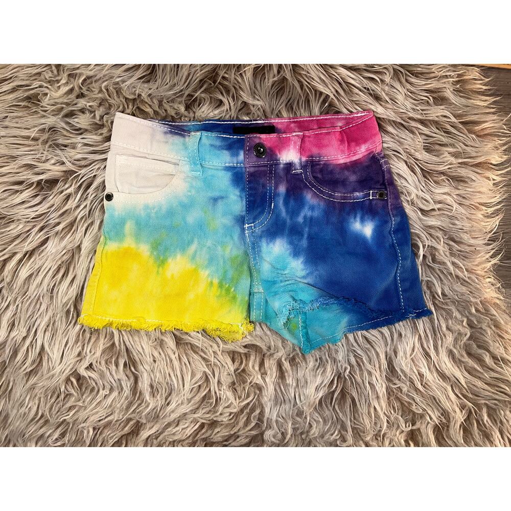IZ Byer girls tie dye denim shorts